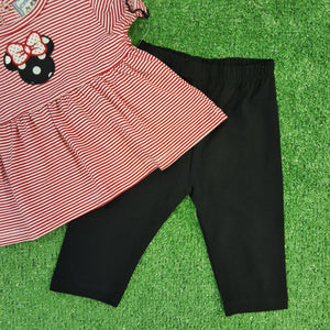 MOUSE EARS GIRLS LEGGING SET