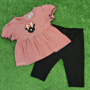 MOUSE EARS GIRLS LEGGING SET