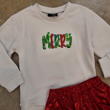 Load image into Gallery viewer, MERRY SEQUIN SWEATSHIRT
