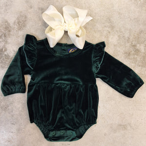 EVERLY BUBBLE GREEN VELVET