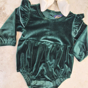 EVERLY BUBBLE GREEN VELVET