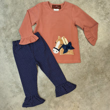 Load image into Gallery viewer, HADLEY THE HORSE RUFFLE PANT SET
