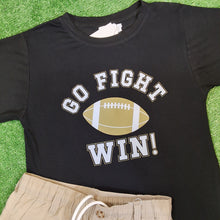 Load image into Gallery viewer, GO FIGHT WIN  BLACK &amp; GOLD
