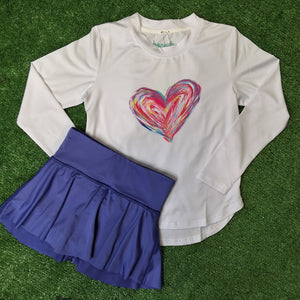 WATERCOLOR HEART PERFORMANCE TEE