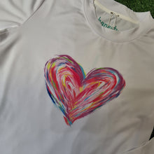 Load image into Gallery viewer, WATERCOLOR HEART PERFORMANCE TEE
