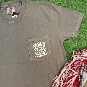 SABAN FIELD GRAY POCKET TEE