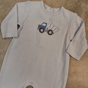 DUMP TRUCK APPLIQUE ROMPER