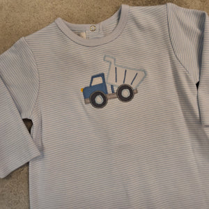 DUMP TRUCK APPLIQUE ROMPER