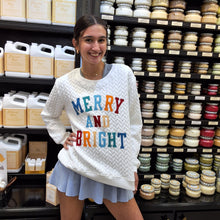 Load image into Gallery viewer, MERRY &amp; BRIGHT SWEATSHIRT
