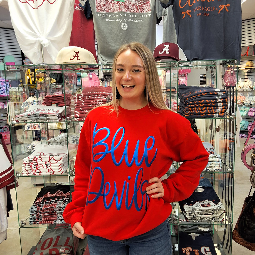 BLUE DEVILS METALLIC SWEATSHIRT