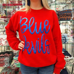 BLUE DEVILS METALLIC SWEATSHIRT