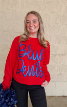 Load image into Gallery viewer, BLUE DEVILS METALLIC SWEATSHIRT
