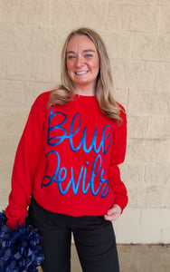 BLUE DEVILS METALLIC SWEATSHIRT