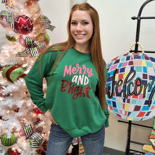 Load image into Gallery viewer, MERRY AND BRIGHT SEQUIN SWEATSHIRT
