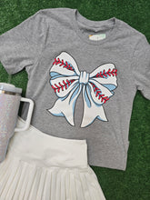 Load image into Gallery viewer, BASEBALL BOW TEE
