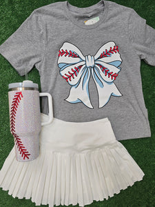 BASEBALL BOW TEE