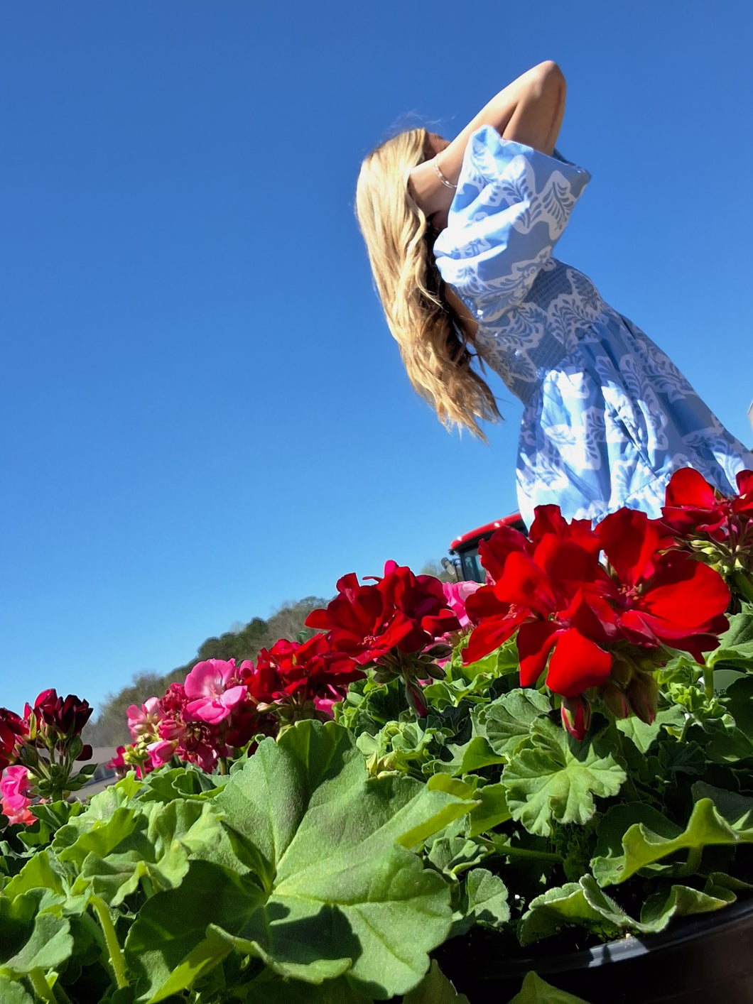 AMELIA SMOCKED DRESS