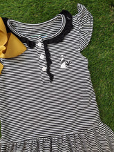 Load image into Gallery viewer, GAME DAY STRIPE DRESS - BLACK
