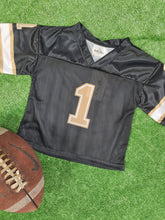 Load image into Gallery viewer, JERSEY - BLACK-VEGAS GOLD and WHITE
