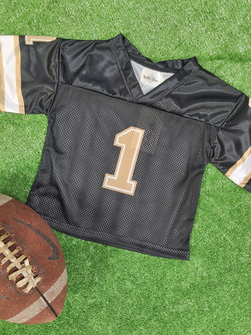 JERSEY - BLACK-VEGAS GOLD and WHITE