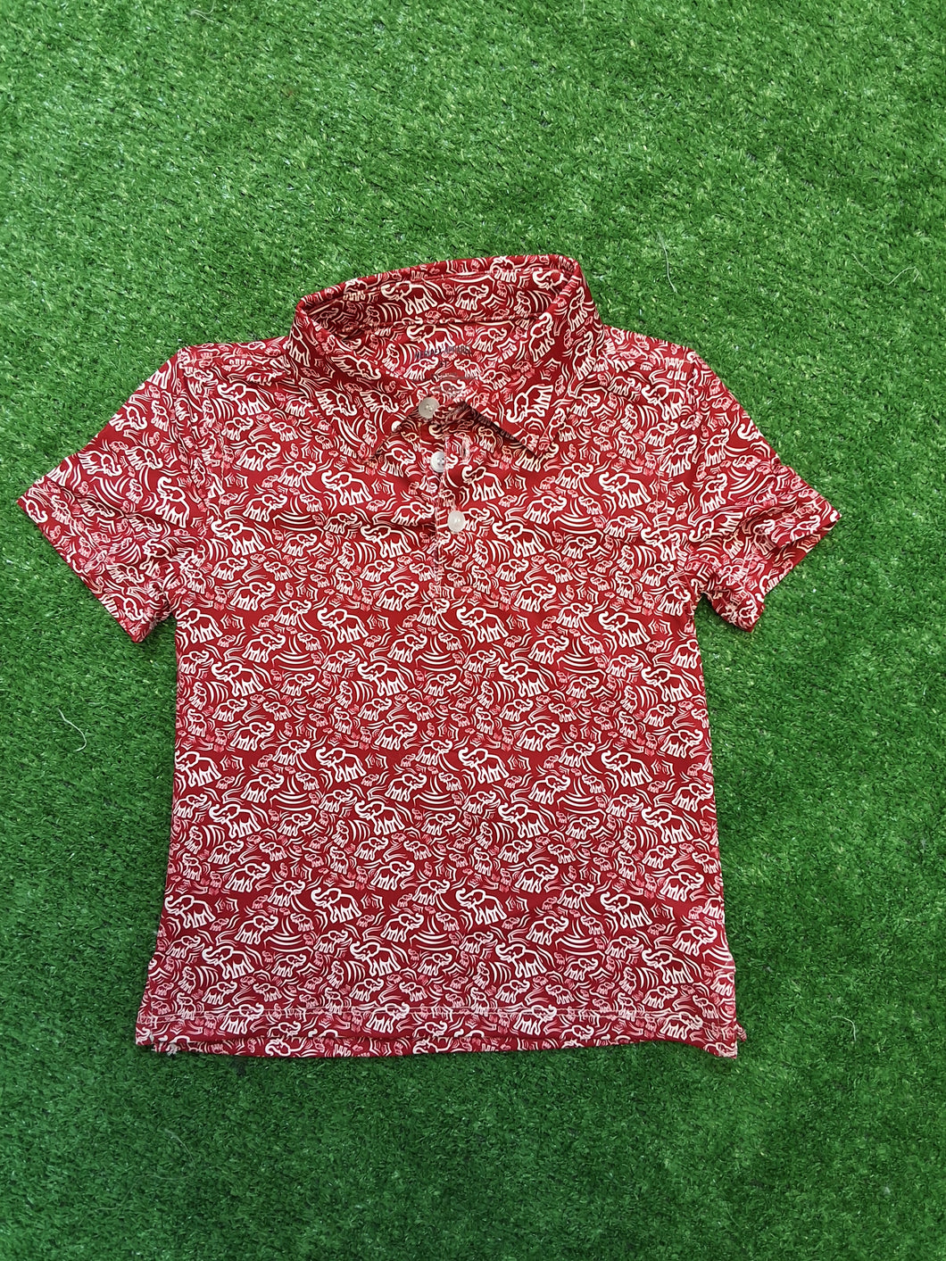 CRIMSON ELEPHANT POLO - KIDS