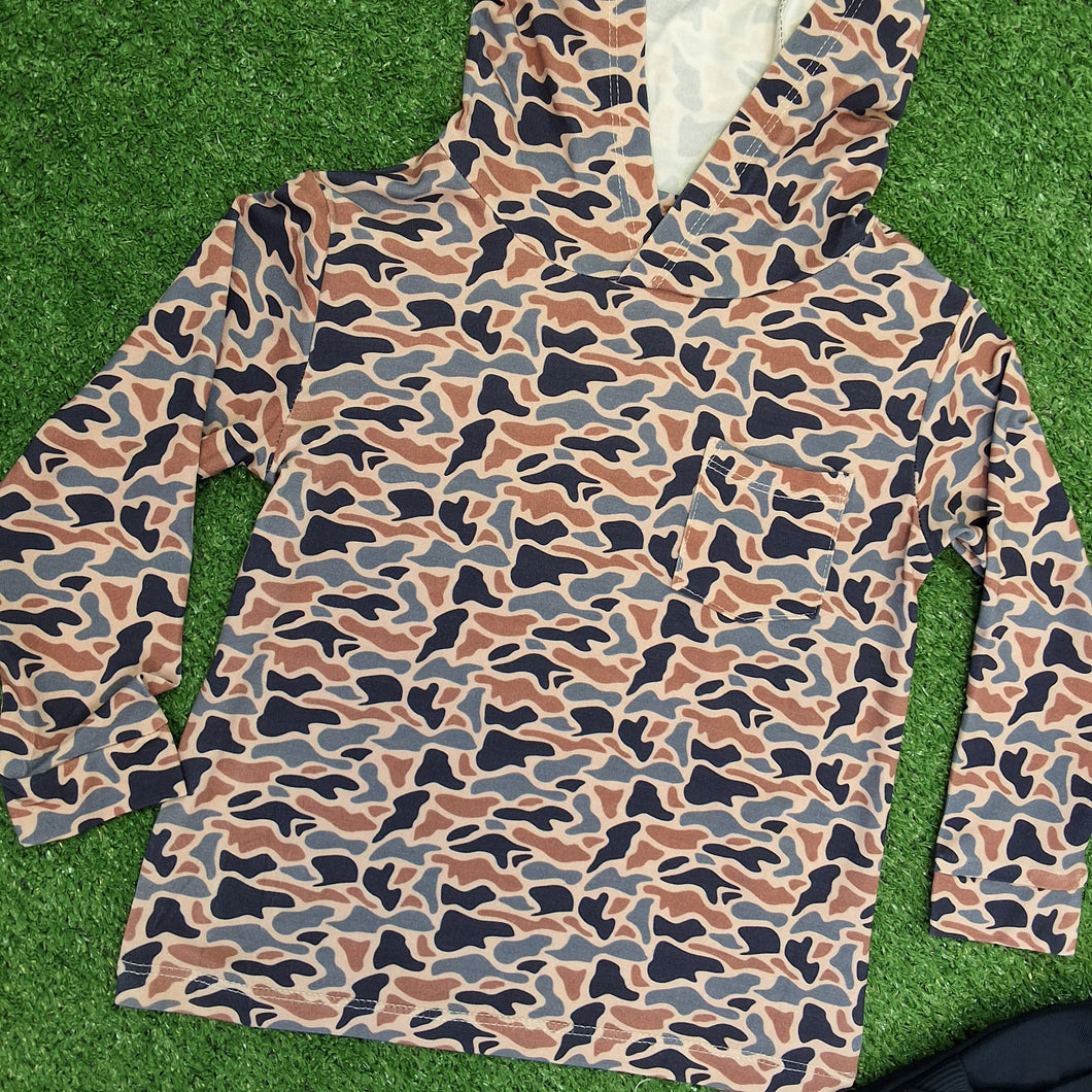 LIGHTWEIGHT RIVER CAMO HOODIE