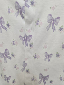LAVENDER BOWS PRINTED CONVERTIBLE GOWN
