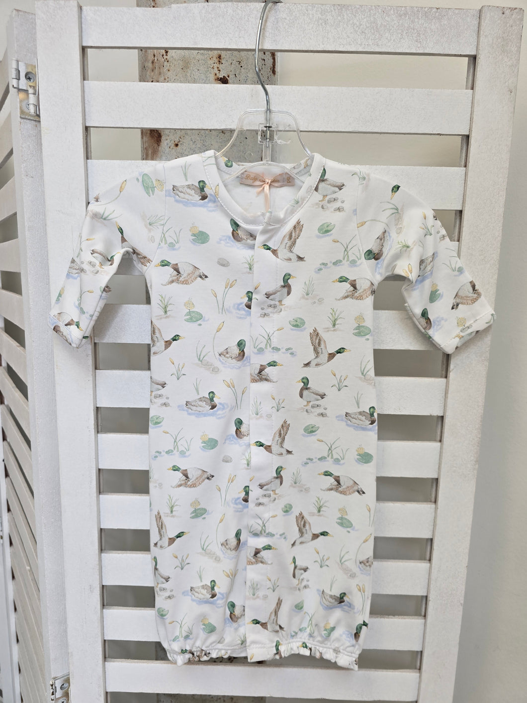 MALLARD DUCKS PRINTED CONVERTIBLE GOWN