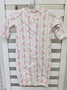 SOFT ROSES PRINTED CONVERTIBLE GOWN