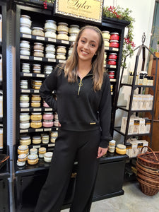 SHIMMER PANTS - BLACK