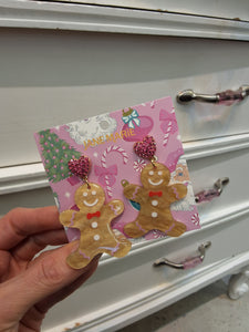 GINGERBREAD MAN EARRINGS