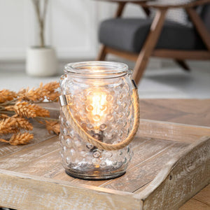 HOBNAIL & ROPE VINTAGE BULB ILLUMINATION CANDLE WARMER