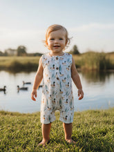 Load image into Gallery viewer, FEATHERED FRIENDS BOYS ROMPER
