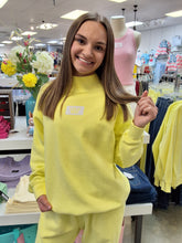 Load image into Gallery viewer, LULU MAC MOCK NECK TERRY TOP YELLOW

