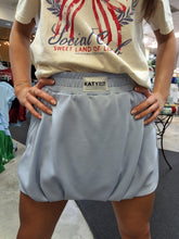 Load image into Gallery viewer, LIGHT BLUE SCUBA BUBBLE SKIRT
