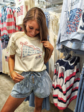 Load image into Gallery viewer, SIMPLY SOUTHERN USA APPLIQUE TEE

