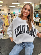 Load image into Gallery viewer, LULU MAC SWEATSHIRT WHITE/BLACK POLKA DOT
