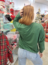 Load image into Gallery viewer, GLITTER SANTA SWEATSHIRT - GREEN
