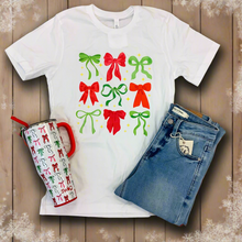 Load image into Gallery viewer, CHRISTMAS BOW T-SHIRT
