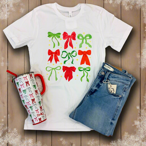 CHRISTMAS BOW T-SHIRT