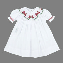 Load image into Gallery viewer, CATE CHRISTMAS RIBBON BISHOP DRESS
