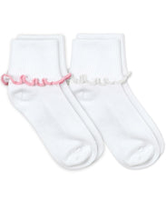 Load image into Gallery viewer, RIPPLE EDGE TURN CUFF SOCKS 2 PAIR PACK
