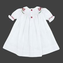 Load image into Gallery viewer, CATE CHRISTMAS RIBBON BISHOP DRESS
