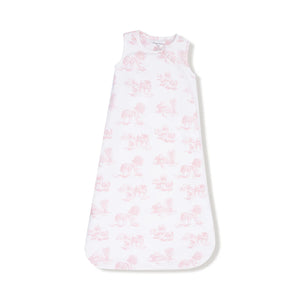 FARM TOILE SLEEPING BAG PINK