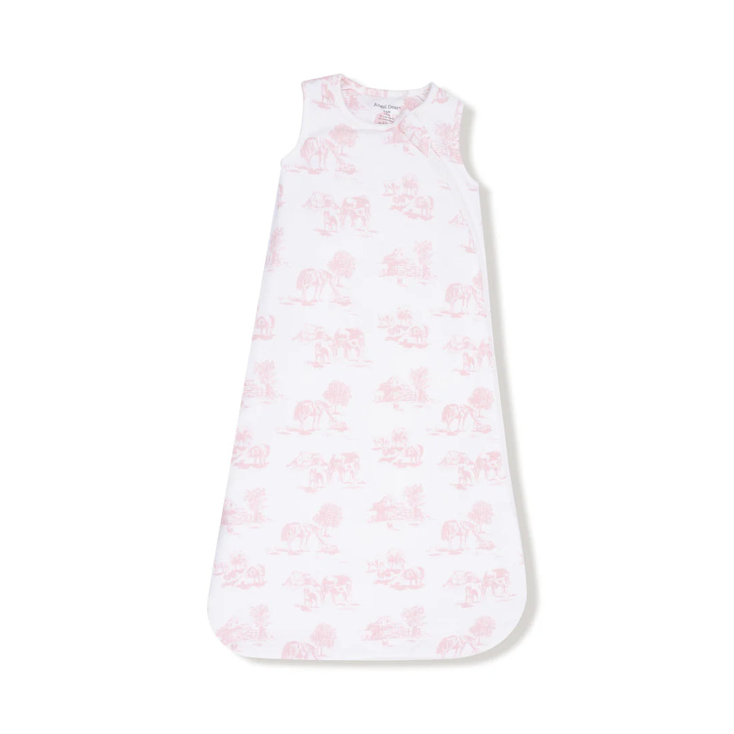 FARM TOILE SLEEPING BAG PINK