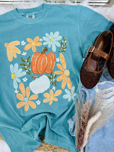 PUMPKIN FLORAL TEE