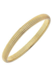 FLORENCE SKINNY WATCHBAND BANGLE-SATIN GOLD