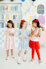 Load image into Gallery viewer, HONOR ROLL SMOCKED RUFFLE DRESS
