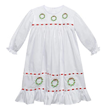 Load image into Gallery viewer, CLEMENTINE CHRISTMAS WREATH DRESS

