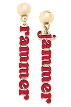 Load image into Gallery viewer, RAMMER JAMMER POST DANGLE EARRING
